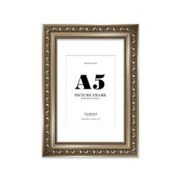 A5 Gunmetal  Ornate Picture Frame (21 X 14.7Cm) With Mount For A6 Poster, Photo, Artwork, Gallery Wall Or Print - thumbnail 1