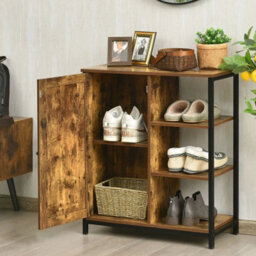 Storage Cabinet Freestanding Cupboard Sideboard With 3 Shelves - thumbnail 3