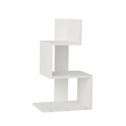 Decortie Rosie Modern 3-Tier Side End Table 42Cm Multipurpose Storage White Living Room H 72Cm - thumbnail 2