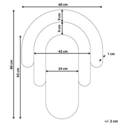 Beliani Wall Mirror Mespaul 60 Cm 80 Cm Multicolour - thumbnail 3
