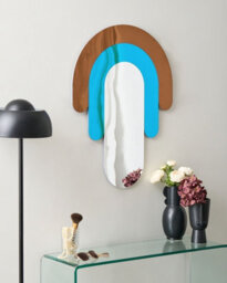 Beliani Wall Mirror Mespaul 60 Cm 80 Cm Multicolour - thumbnail 2