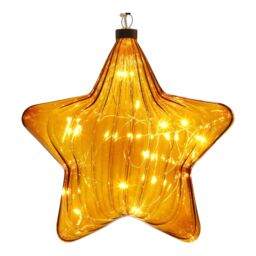 Led Glass Christmas Decoration, (H)210mm - Brown - thumbnail 4