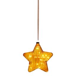 Led Glass Christmas Decoration, (H)210mm - Brown - thumbnail 3