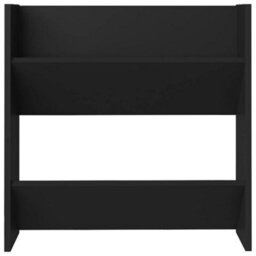 Berkfield Wall Shoe Cabinets 4 Pcs Black 60X18X60 Cm Engineered Wood - thumbnail 5
