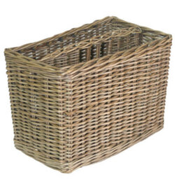 Dibor Vintage Wicker Tall Antique Wash Book Storage Basket Magazine Rack - thumbnail 2