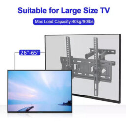Tilt Tv Wall Mount Bracket For 26 To 65 Inch Flat Screen Tvs - thumbnail 4