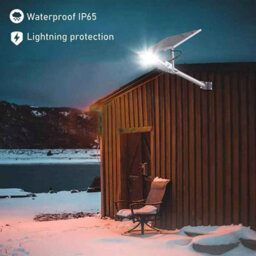 200W Solar Street Light Outdoor Waterproof 380 Led Dusk To Dawn With 6000Mah Battery - thumbnail 5