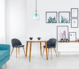 Luminosa Lighting Luminosa Manso 16Cm Dome Pendant Ceiling Light Gold With Shine With Pink, Green, Blue, Glass Shade - thumbnail 2