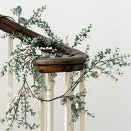 Wholesome Home Artificial Eucalyptus Garland White Berries, Pine Cones, Winter Greenery Decoration Mantel, Christmas (White Berry (145Cm) - thumbnail 3