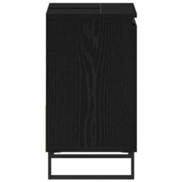 Berkfield Bathroom Sink Cabinet Black Oak 65X33X60 Cm Engineered Wood - thumbnail 7