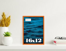 16X12 Orange Picture Frame (40.6 X 30.5Cm) Poster, Photo, Artwork, Gallery Wall Or Print - thumbnail 2