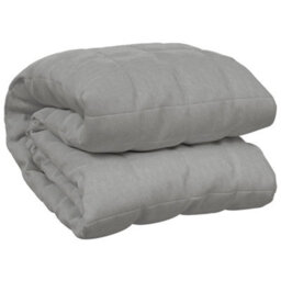 Vidaxl Weighted Blanket Grey 200X200 Cm 9 Kg Fabric Weighted Blankets - thumbnail 2