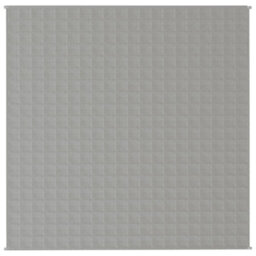 Vidaxl Weighted Blanket Grey 200X200 Cm 9 Kg Fabric Weighted Blankets - thumbnail 3