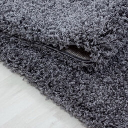 Uetian Grey Shaggy Rug Soft Plush Carpet (160X230 Cm) - thumbnail 3