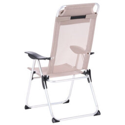Wyld And Coco Summit Beige Folding Garden Chairs Set Of 2 With Adjustable Backrest - thumbnail 8