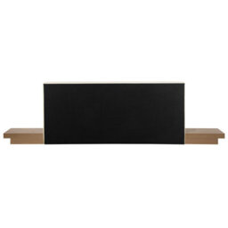 Beliani Bed Faux Leather Zen 180 X 200 Cm (Eu Super King) Natural Ash Wood - thumbnail 7