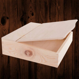 Woodeedoo Wooden Document Letter File Holder Desk Organiser Mail Rack Papers Photos Folders Post Box With Lid 27 X 27.5 X 8 Cm - thumbnail 9
