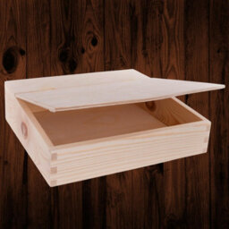 Woodeedoo Wooden Document Letter File Holder Desk Organiser Mail Rack Papers Photos Folders Post Box With Lid 27 X 27.5 X 8 Cm - thumbnail 8