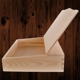 Woodeedoo Wooden Document Letter File Holder Desk Organiser Mail Rack Papers Photos Folders Post Box With Lid 27 X 27.5 X 8 Cm - thumbnail 4