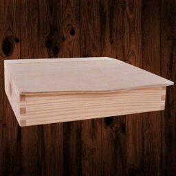 Woodeedoo Wooden Document Letter File Holder Desk Organiser Mail Rack Papers Photos Folders Post Box With Lid 27 X 27.5 X 8 Cm - thumbnail 7