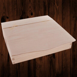 Woodeedoo Wooden Document Letter File Holder Desk Organiser Mail Rack Papers Photos Folders Post Box With Lid 27 X 27.5 X 8 Cm - thumbnail 2