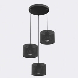 Emibig Lighting Emibig Lux Prem Pendant Lamp 3 X E27 Black - thumbnail 1