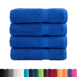 Berkfield Durable Premium Hand Towels Solund 4Pcs Blue 50X100Cm 600Gsm
