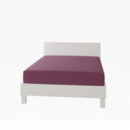 Polycotton Fitted Sheet Extra Deep 40Cm Skirt Easy Care Plum - thumbnail 2