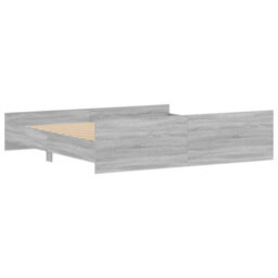 Berkfield Bed Frame With Headboard And Footboard Grey Sonoma 180X200 Cm - thumbnail 6