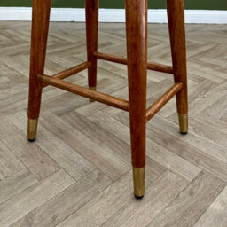 Elm Home And Garden Solid Wooden Kitchen Breakfast Bar Stool 68Cm Dark Oak Finish Fully Assembled Pub Café - thumbnail 3
