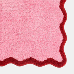 OHS Scallop Edge Tufted Bath Mats Non-Slip Shower Rug - thumbnail 2