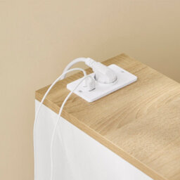 Sobuy Nightstand With Drawer And Shelf 7.9X13.8X23.6 Inch Charging Station Fbt111-E-Nw - White - thumbnail 9