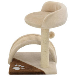 Walplus Cat Tree With Sisal Scratching Post 40 Cm Beige And Brown - thumbnail 4