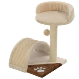 Walplus Cat Tree With Sisal Scratching Post 40 Cm Beige And Brown - thumbnail 3