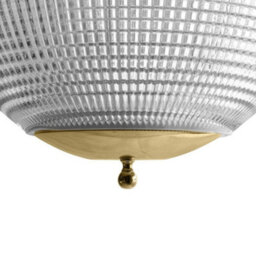 Hollen Globe Polished Brass Glass Large Pendant Light - Se Home - thumbnail 2