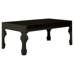 Orsina High Gloss Black Coffee Table, Black Wood Coffee Table, Rectangular Coffee Table, Stylish Coffee Table - thumbnail 2
