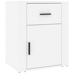 Berkfield Bedside Cabinet White 50X36X60 Cm Engineered Wood - thumbnail 2
