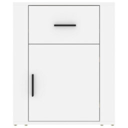 Berkfield Bedside Cabinet White 50X36X60 Cm Engineered Wood - thumbnail 6