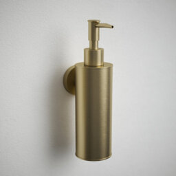 Rothley Satin Brass Round Soap Dispenser - thumbnail 3