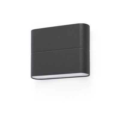 Luminosa Lighting Luminosa Aday Led Outdoor Small Up Down Wall Light Dark Grey Ip54 - image 1