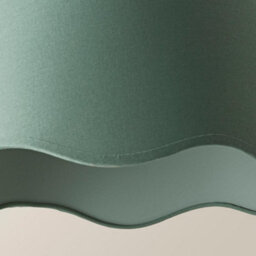 Valuelights Mabel Large Sage Scallop Edge Linen Lamp Shade (D)45Cm - thumbnail 5