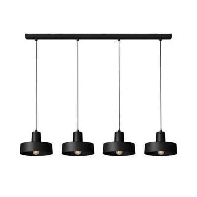 Luminosa Lighting Luminosa Velyo Bar Pendant Ceiling Light Black 4X E27 - image 1