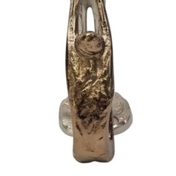 Silver And Gold Aluminium Helping Hands Sculpture - Abstract Figurine For Home Accessories - Symbolic Decorative Ornament - 25Cm - thumbnail 3