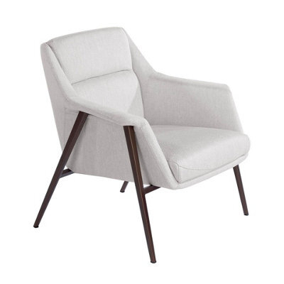 Angel Cerda Stylish White Fabric Armchair For Modern Interiors - image 1