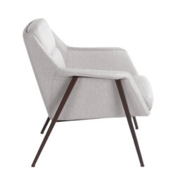 Angel Cerda Stylish White Fabric Armchair For Modern Interiors - thumbnail 6