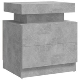 Berkfield Bedside Cabinet Concrete Grey 45X35X52 Cm Engineered Wood - thumbnail 2