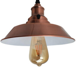 Ledsone Modern Ceiling Pendant Light Black Metal 29Cm Width Copper - thumbnail 2