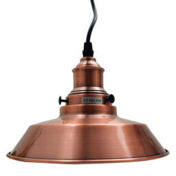 Ledsone Modern Ceiling Pendant Light Black Metal 29Cm Width Copper - thumbnail 3