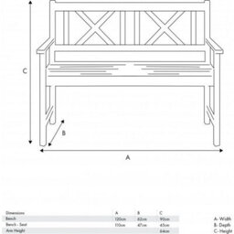 Pacific Lifestyle Outdoor Teak 2 Seater Acacia Wood Bench - thumbnail 2