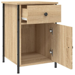 Berkfield Bedside Cabinets 2 Pcs Sonoma Oak 40X42X60 Cm Engineered Wood - thumbnail 7